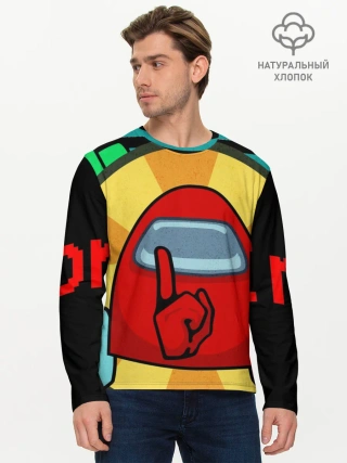 Мужской лонгслив базовый / Among Us IMPOSTOR