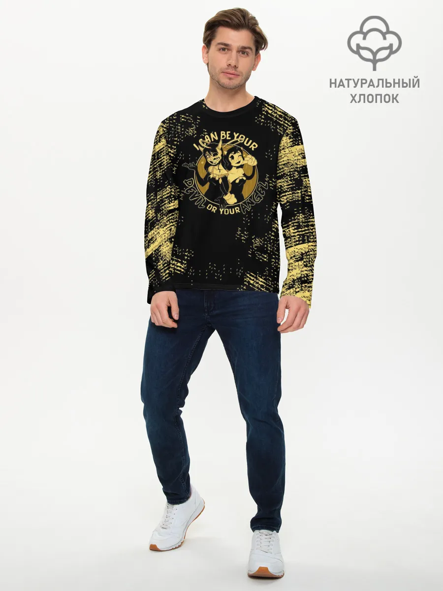 Мужской лонгслив базовый / Bendy And The Ink Machine