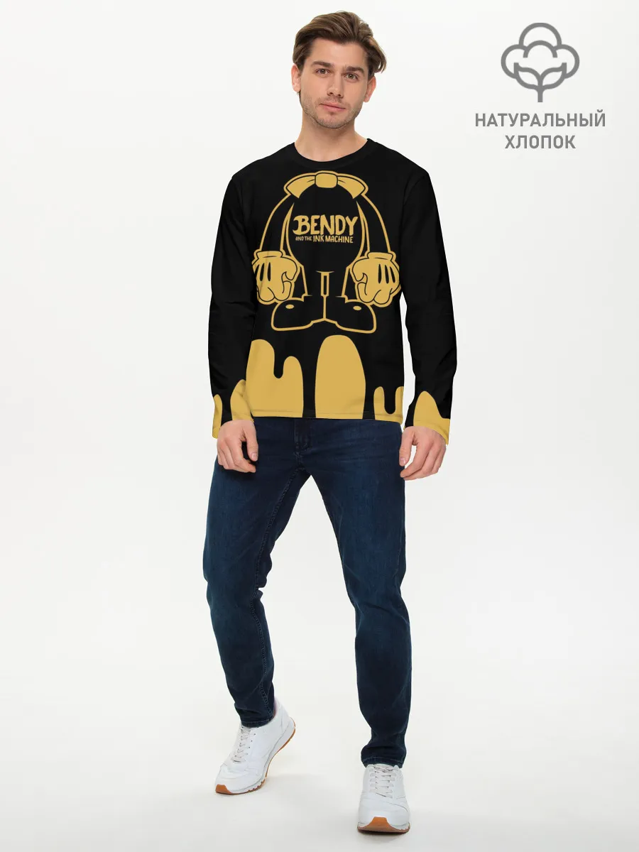 Мужской лонгслив базовый / Bendy And The Ink Machine