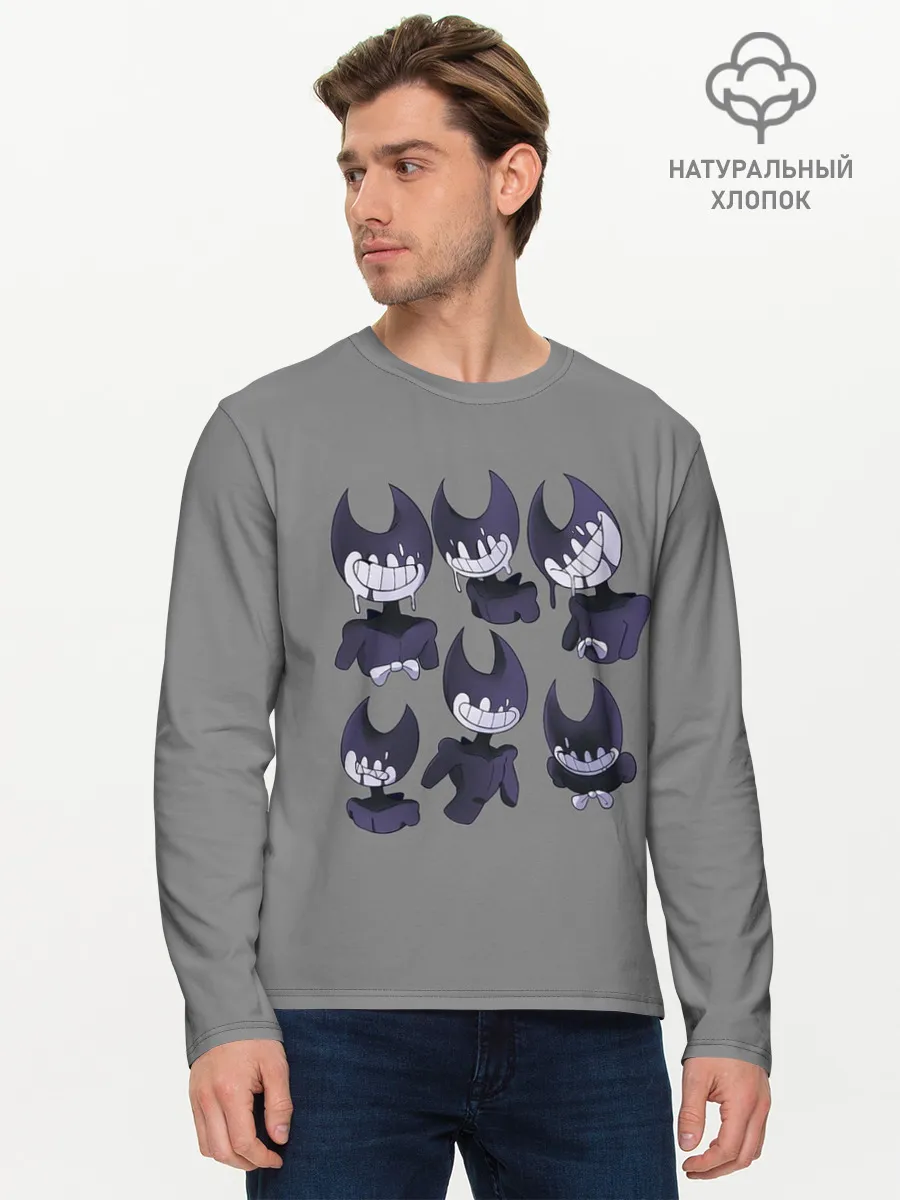 Мужской лонгслив базовый / Bendy And The Ink Machine