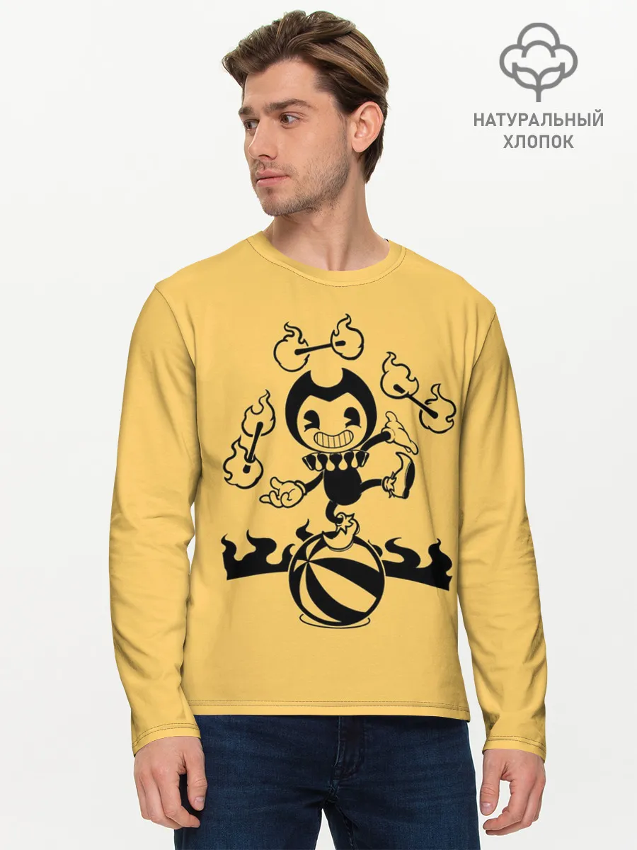 Мужской лонгслив базовый / Bendy And The Ink Machine