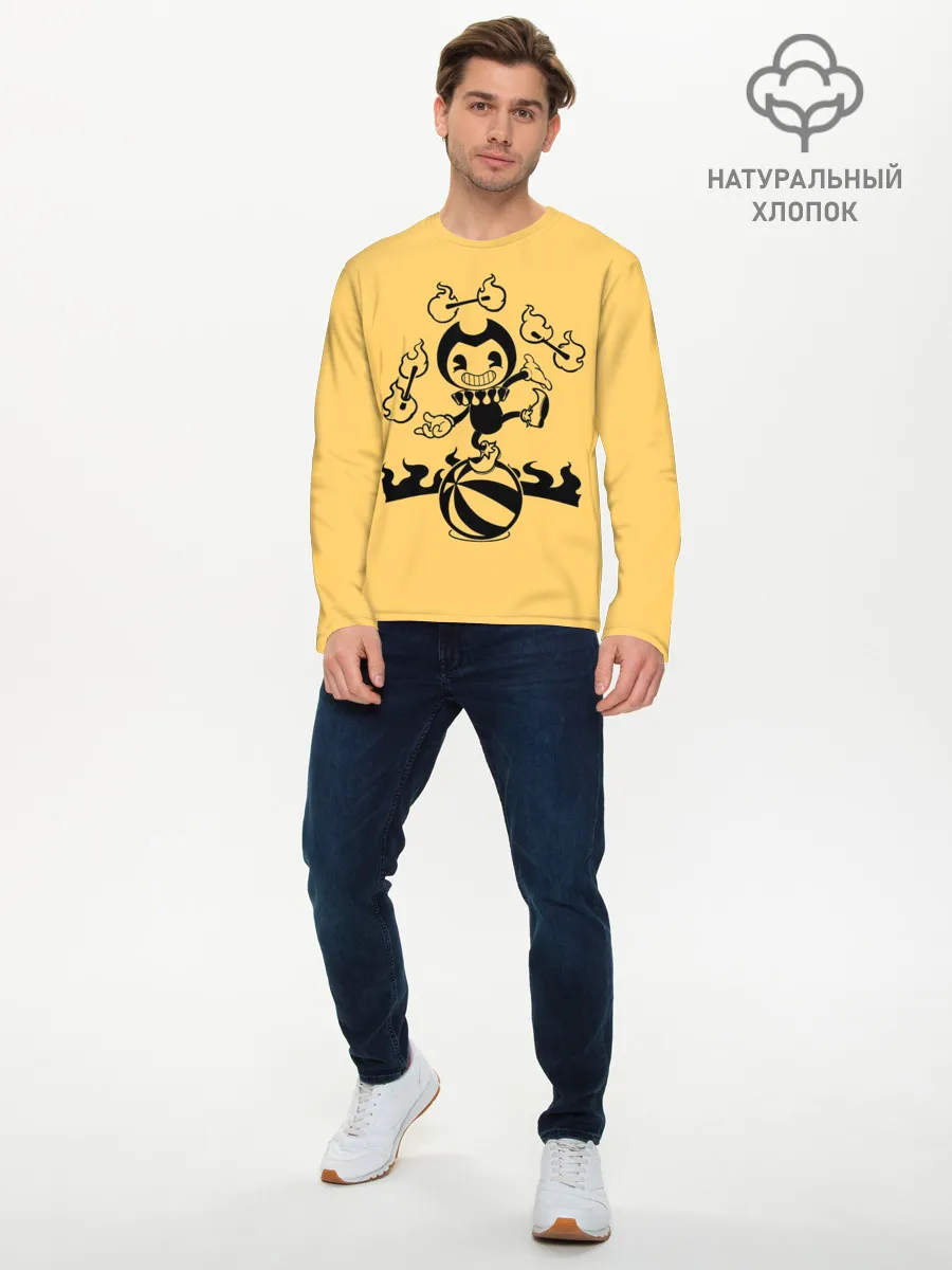 Мужской лонгслив базовый / Bendy And The Ink Machine