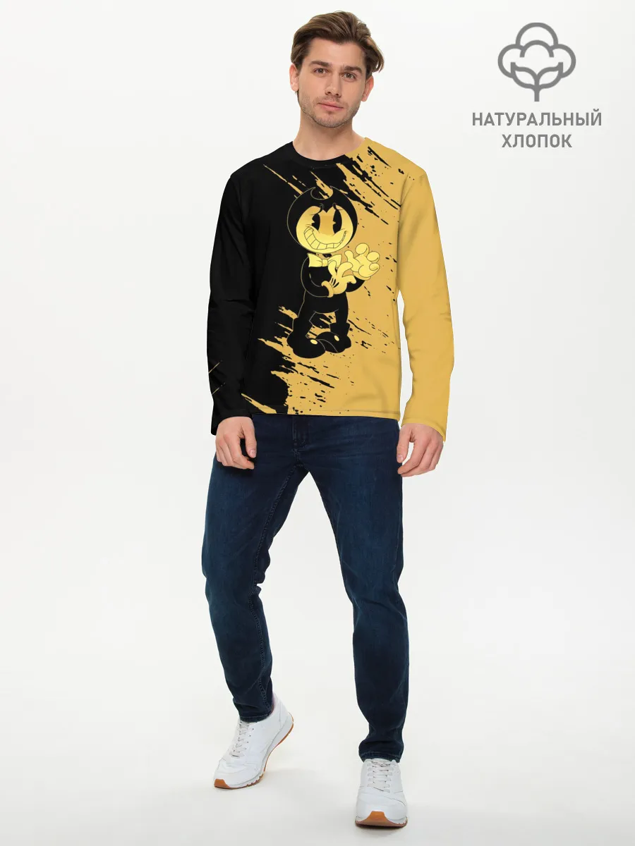 Мужской лонгслив базовый / Bendy And The Ink Machine