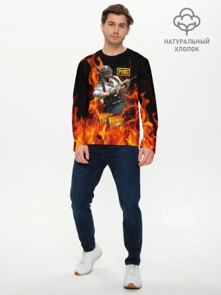 Мужской лонгслив базовый / PUBG