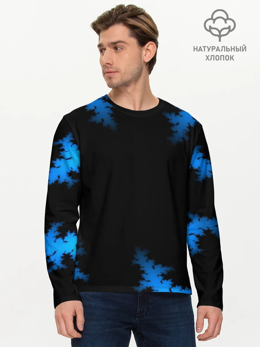 Мужской лонгслив базовый / Морозный узор