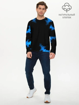 Мужской лонгслив базовый / Морозный узор