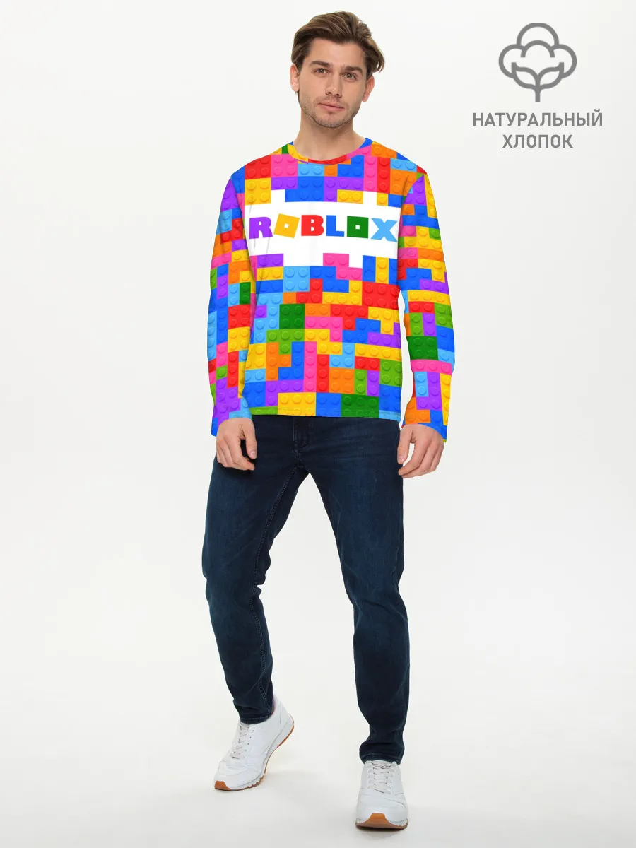 Мужской лонгслив базовый / ROBLOX LEGO