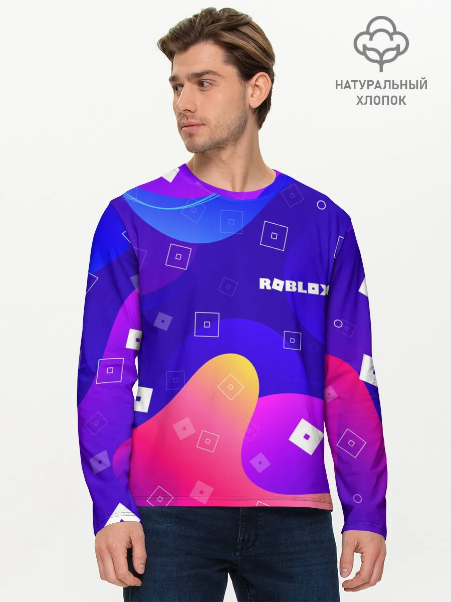 Мужской лонгслив базовый / ROBLOX
