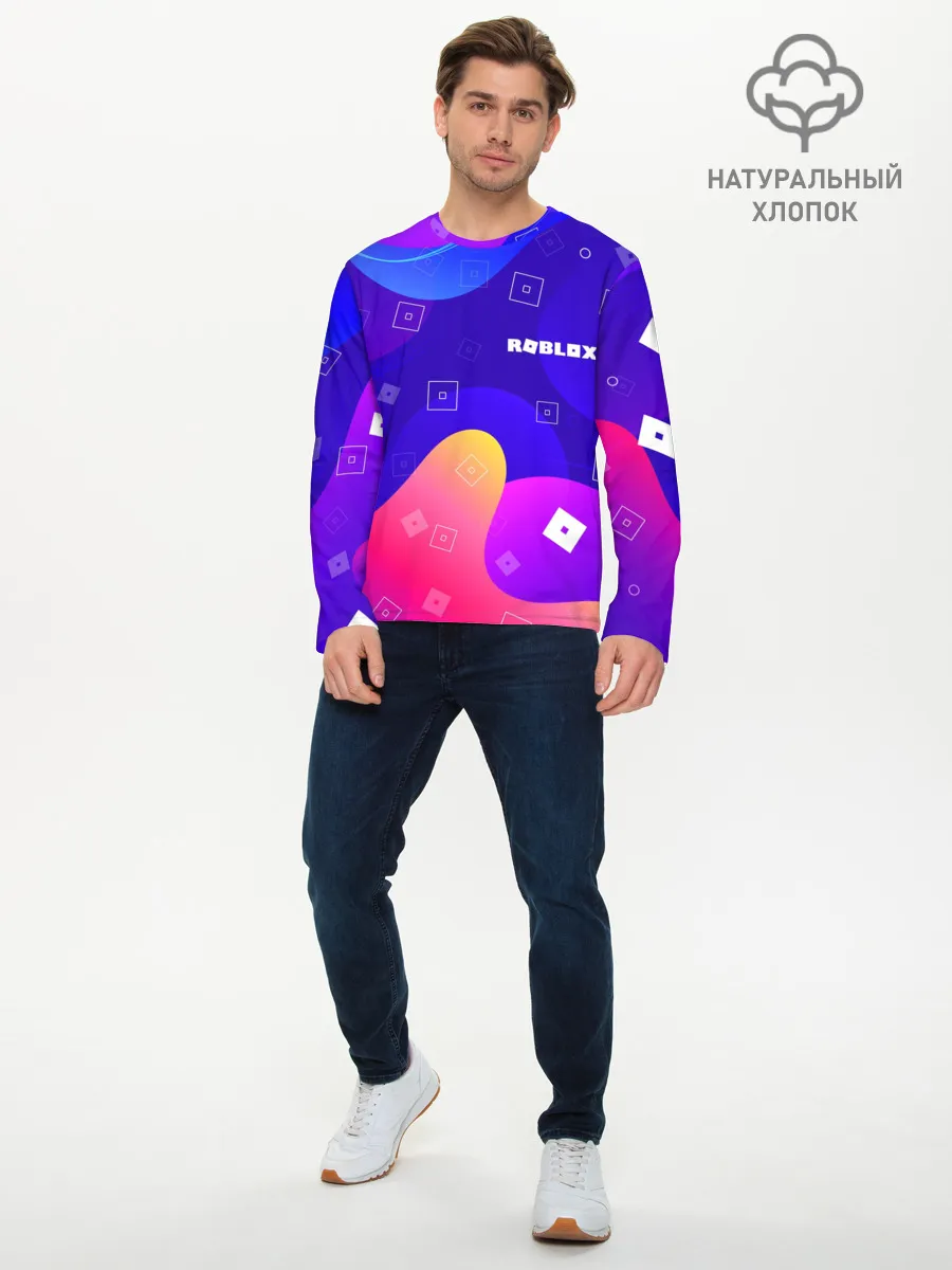 Мужской лонгслив базовый / ROBLOX