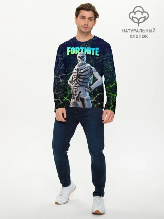 Мужской лонгслив базовый / Fortnite Skull Trooper