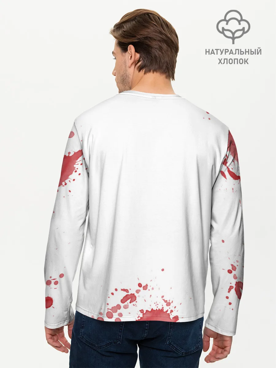 Мужской лонгслив базовый / Лицо со шрамом