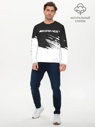 Мужской лонгслив базовый / AMG MERCEDES.
