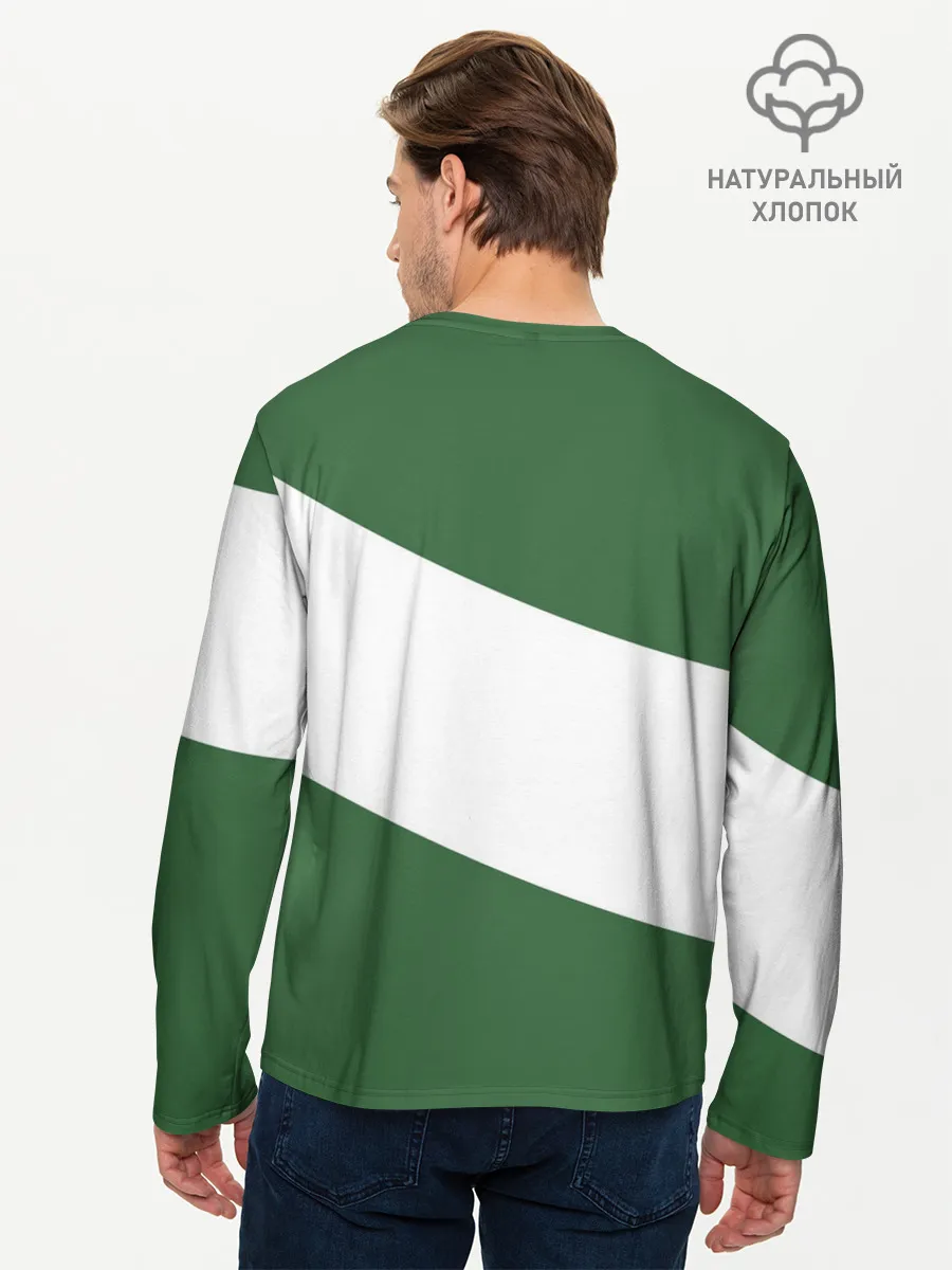 Мужской лонгслив базовый / Бостон Селтикс