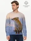 Мужской лонгслив базовый / Лисичка