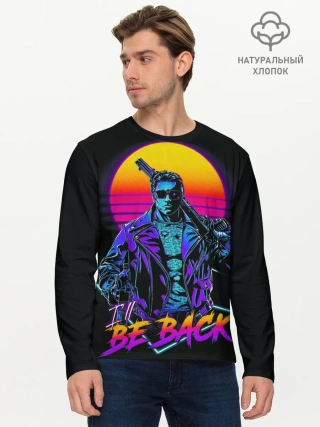 Мужской лонгслив базовый / I WILL BE BACK | TERMINATOR