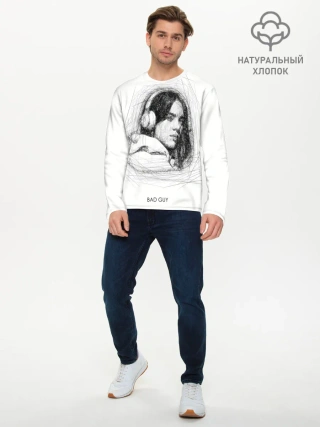 Мужской лонгслив базовый / Billie Eilish