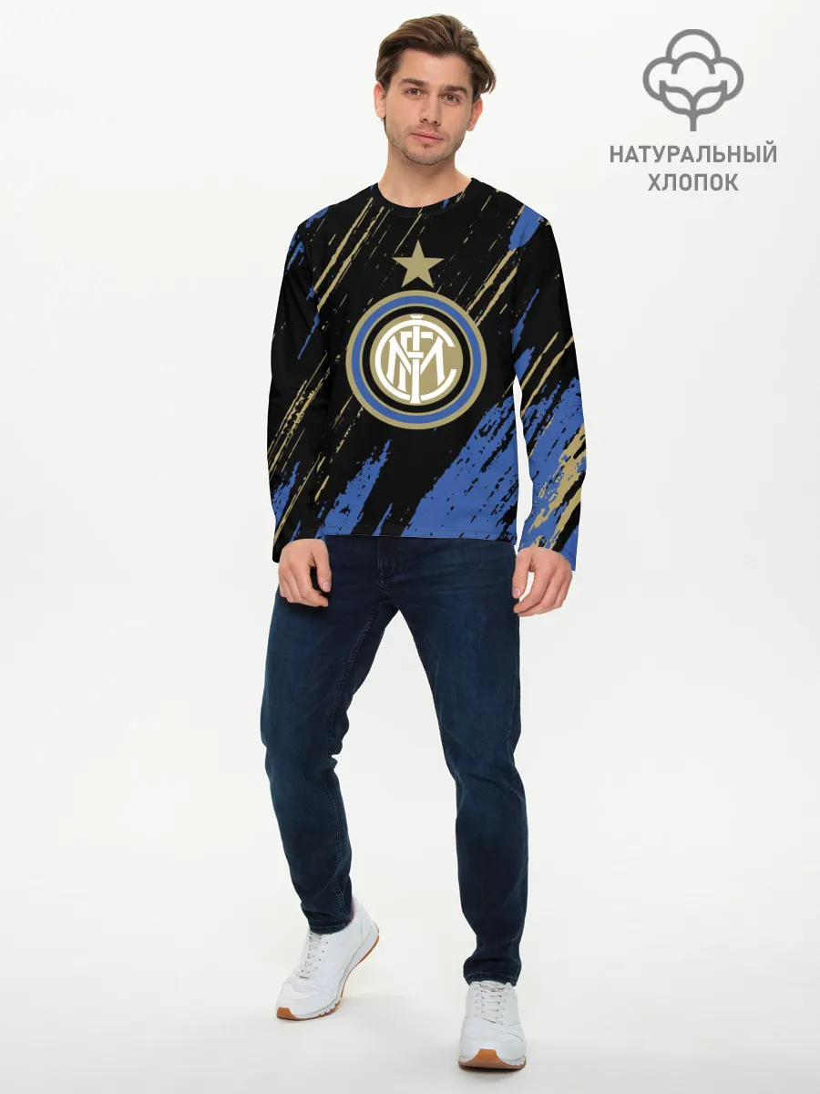Мужской лонгслив базовый / Inter / Интер.