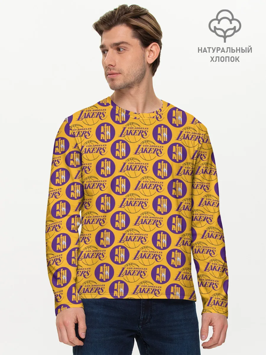 Мужской лонгслив базовый / LA LAKERS
