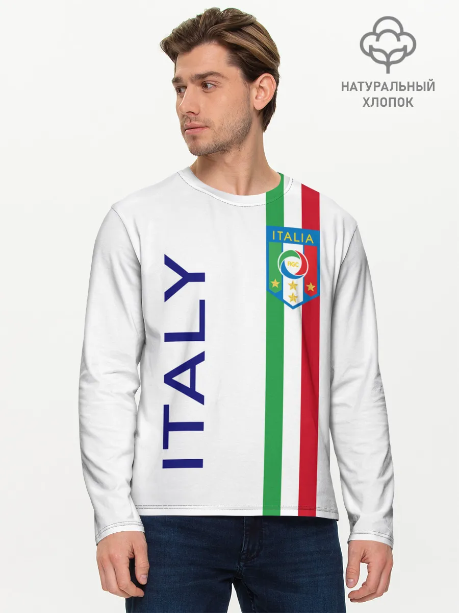 Мужской лонгслив базовый / СБОРНАЯ ИТАЛИИ