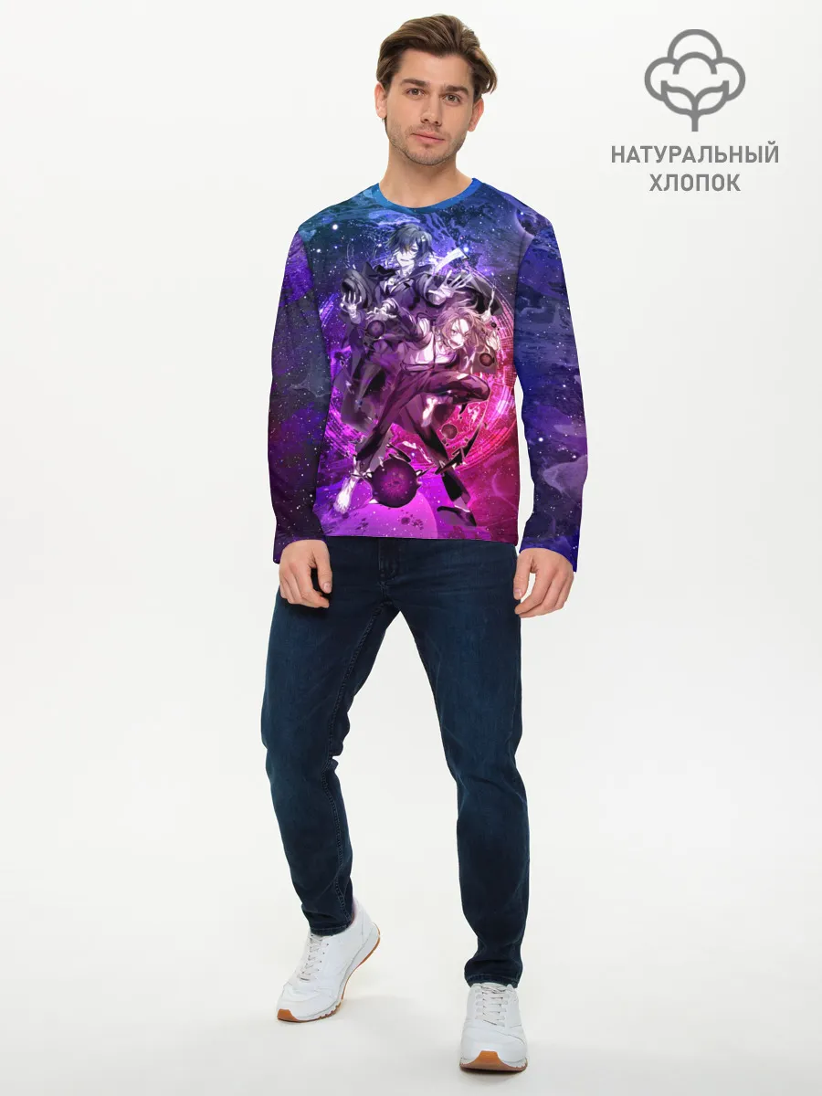 Мужской лонгслив базовый / Дазай и Чуя
