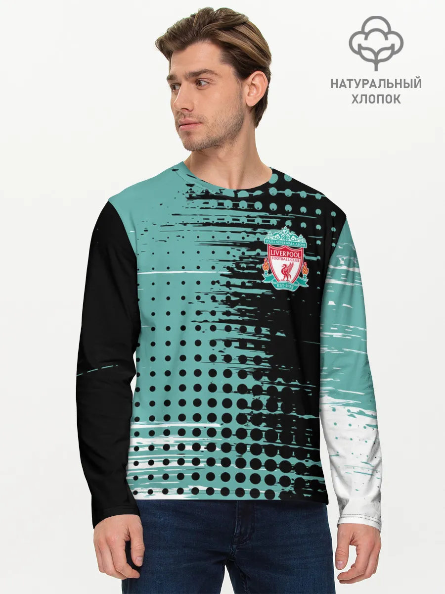 Мужской лонгслив базовый / Liverpool / Ливерпуль.