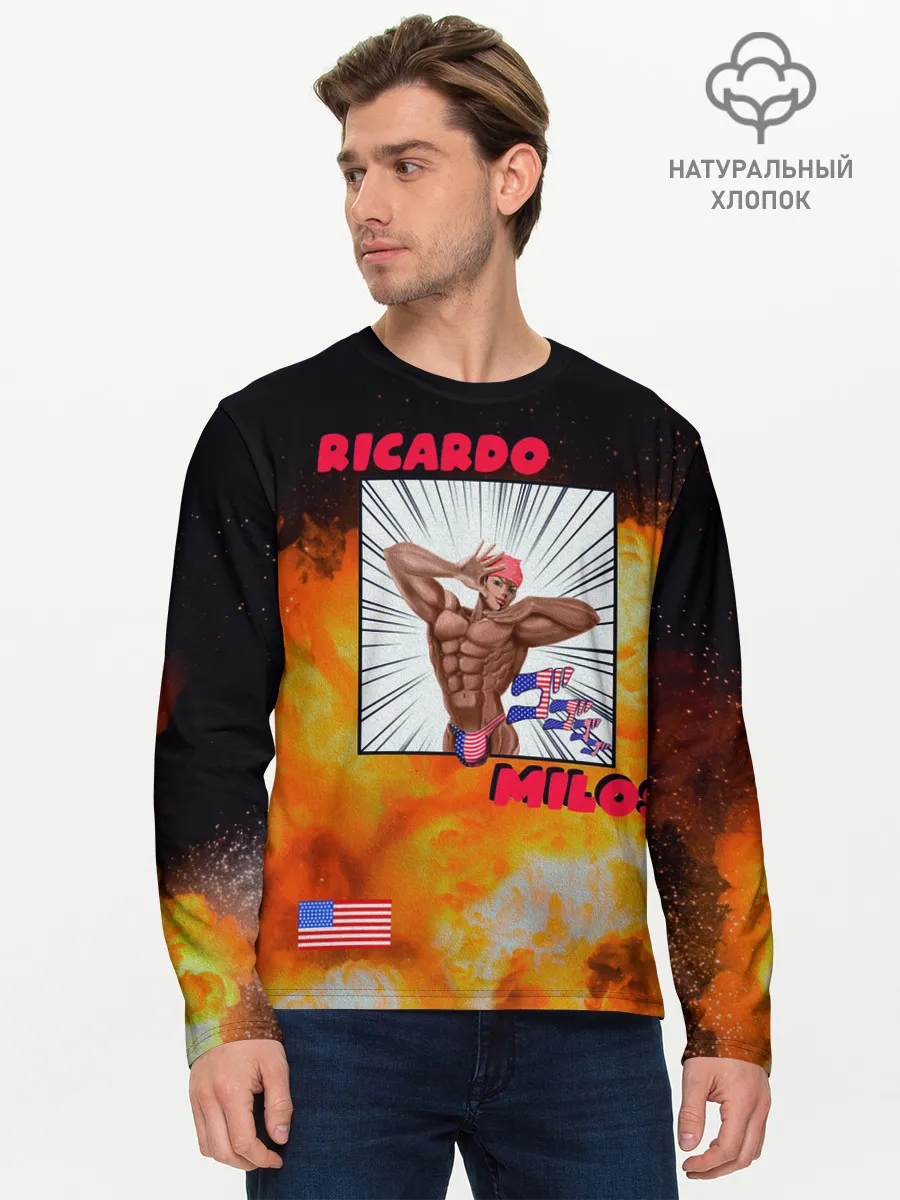 Мужской лонгслив базовый / Big Ricardo