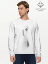 Мужской лонгслив базовый / Руки за стеклом
