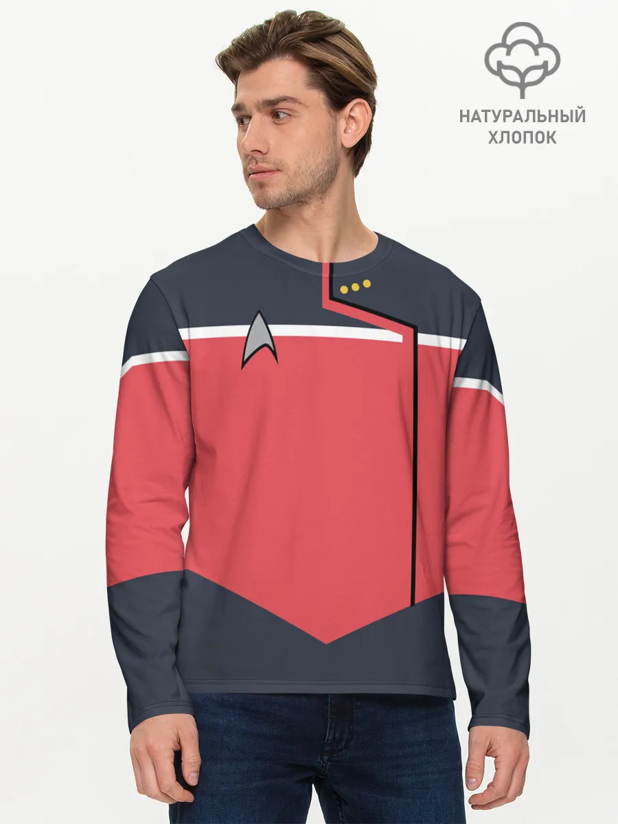 Мужской лонгслив базовый / Звездный костюм № 1