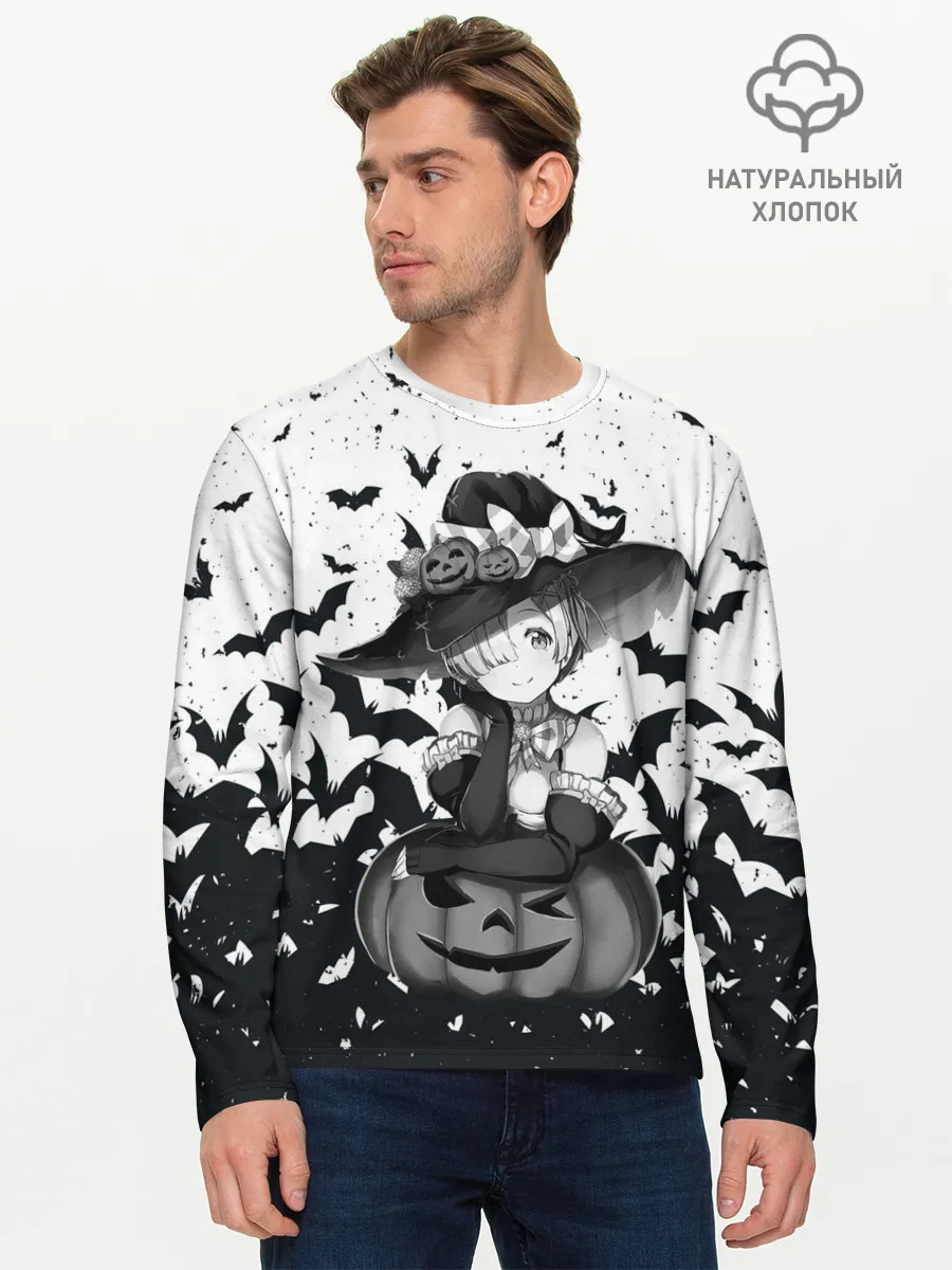 Мужской лонгслив базовый / Re:Zero | Рем