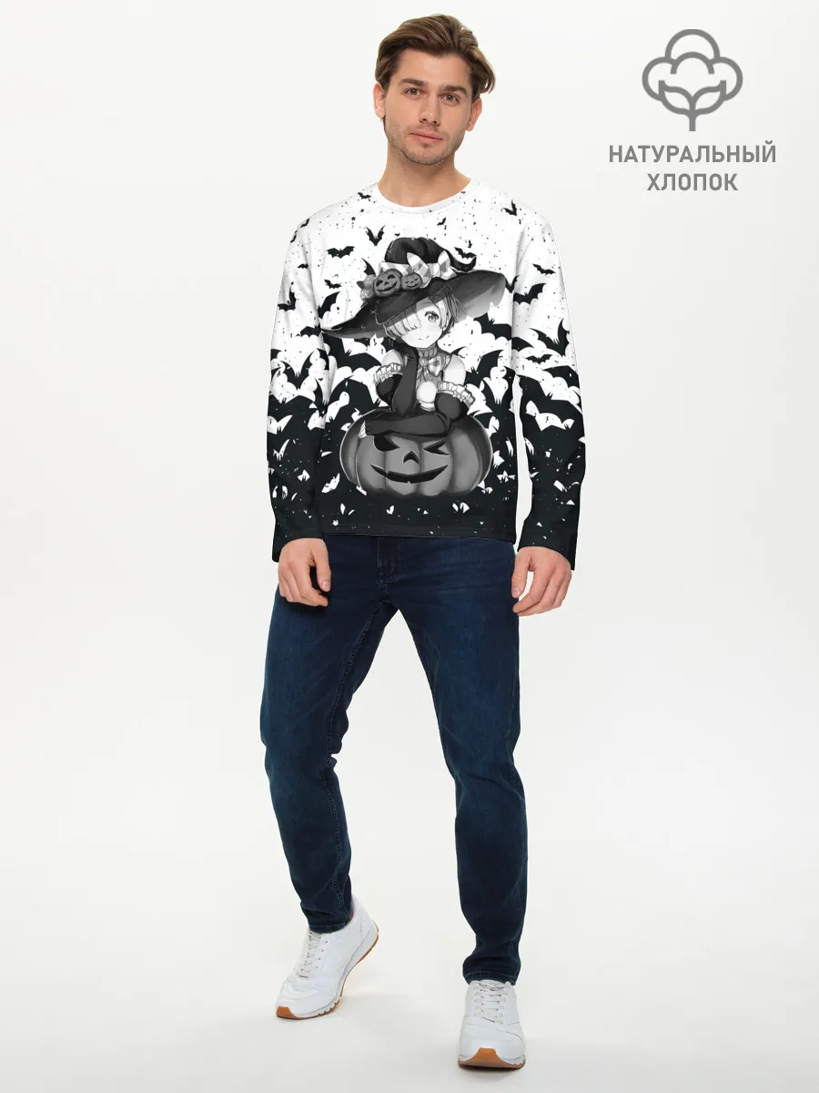 Мужской лонгслив базовый / Re:Zero | Рем