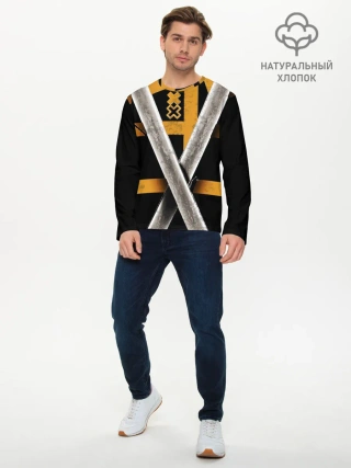 Мужской лонгслив базовый / 2 Katanas