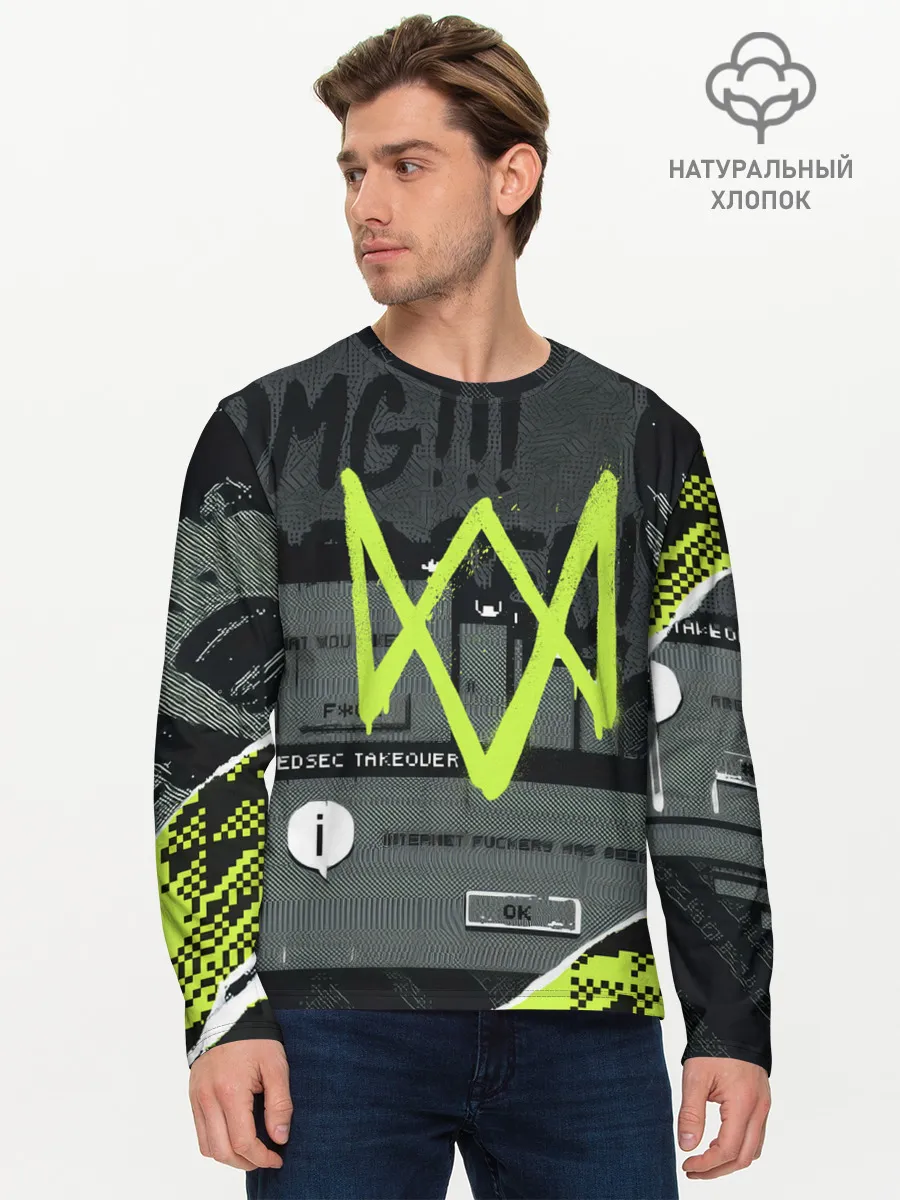 Мужской лонгслив базовый / WATCH DOGS: LEGION.