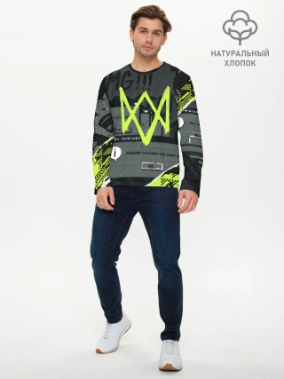 Мужской лонгслив базовый / WATCH DOGS: LEGION.
