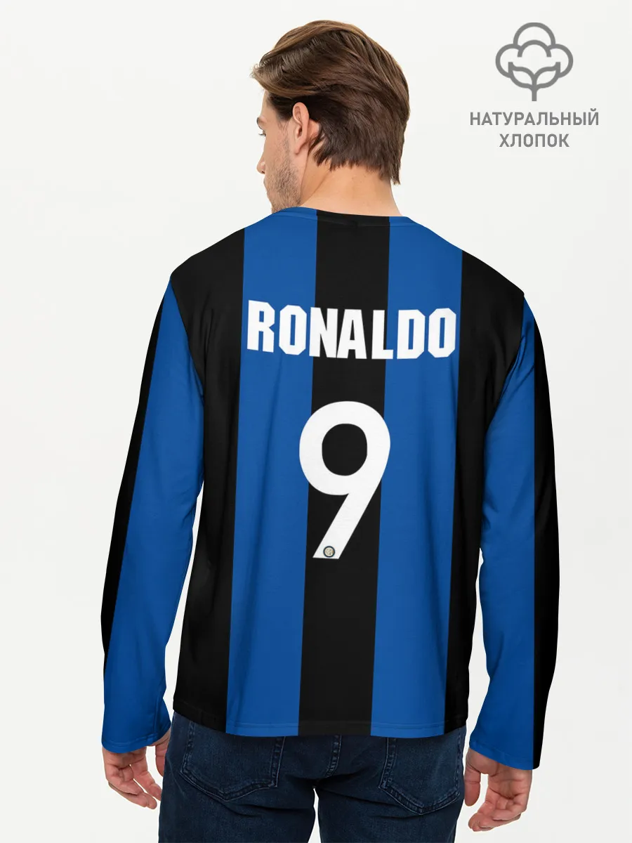 Мужской лонгслив базовый / Ретро Форма Интер