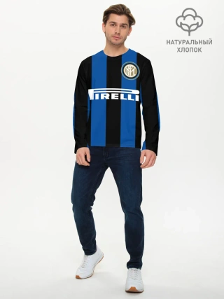 Мужской лонгслив базовый / Ретро Форма Интер