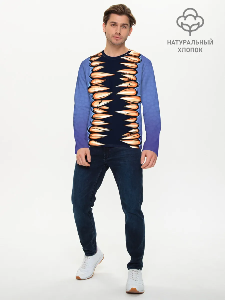 Мужской лонгслив базовый / кусь