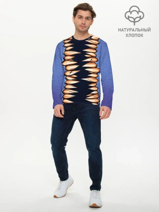 Мужской лонгслив базовый / кусь