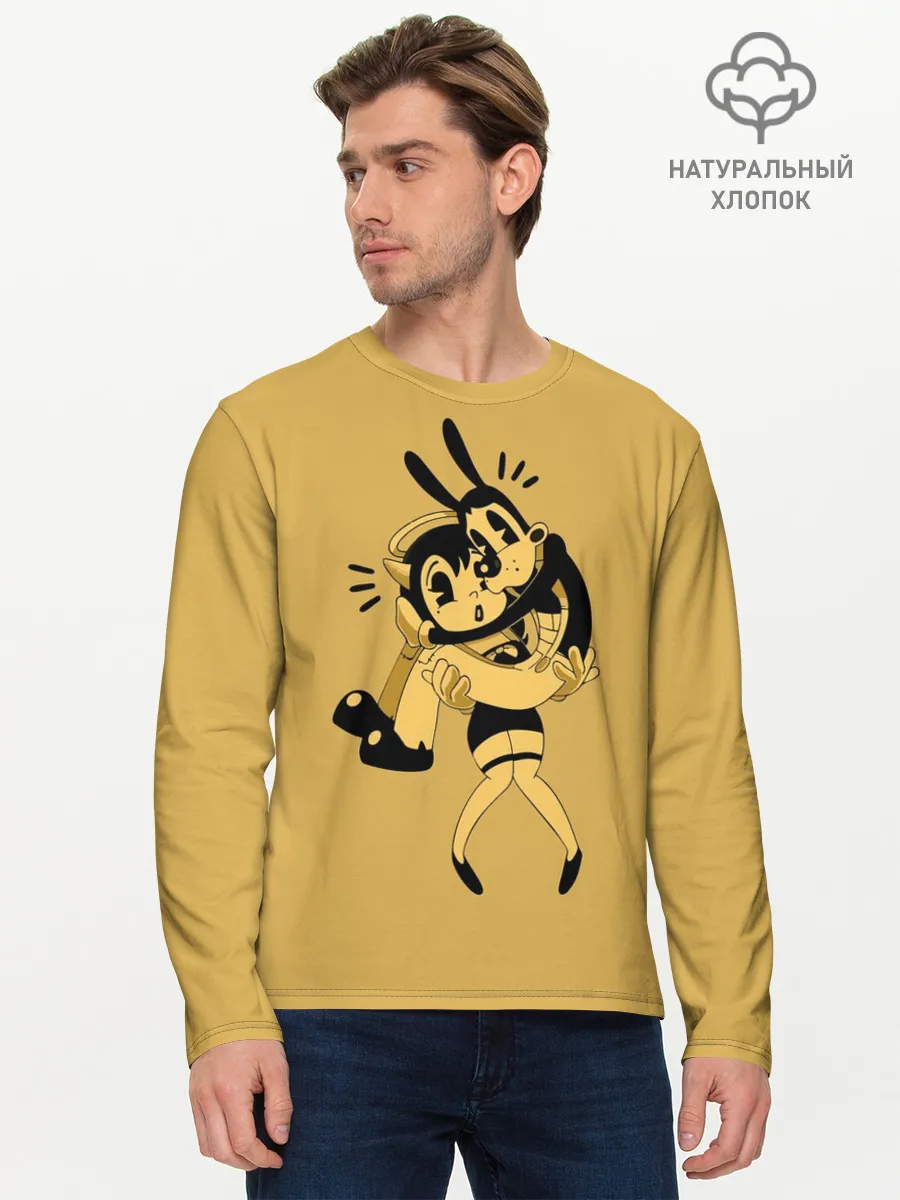 Мужской лонгслив базовый / Bendy And The Ink Machine