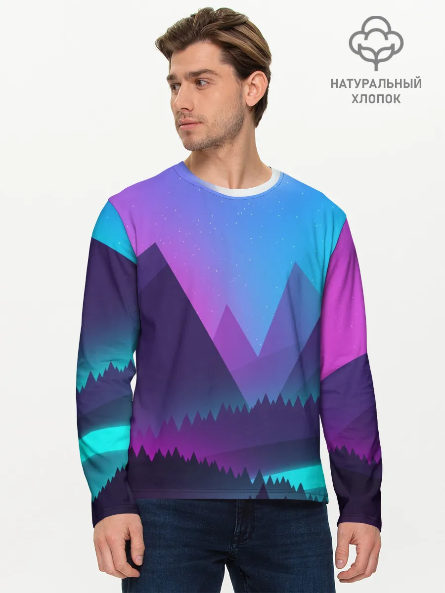 Мужской лонгслив базовый / NEON FOREST