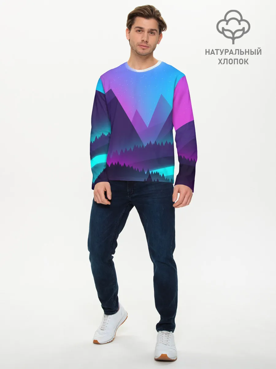 Мужской лонгслив базовый / NEON FOREST