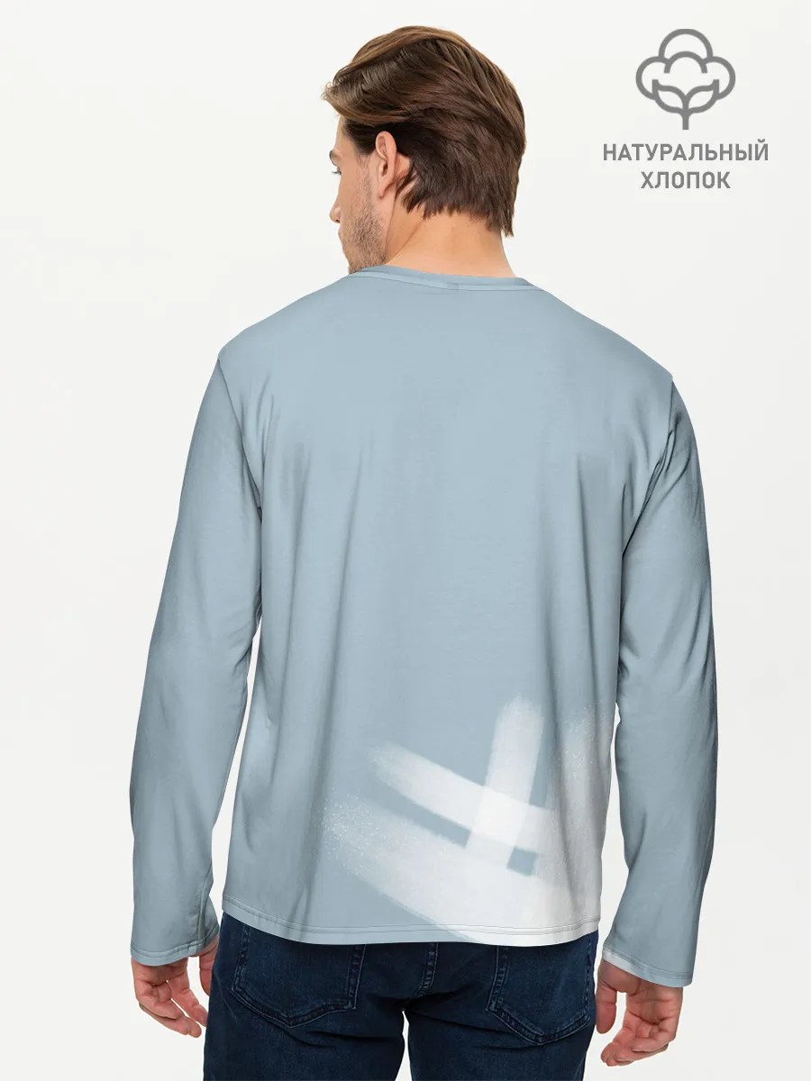Мужской лонгслив базовый / Туманы