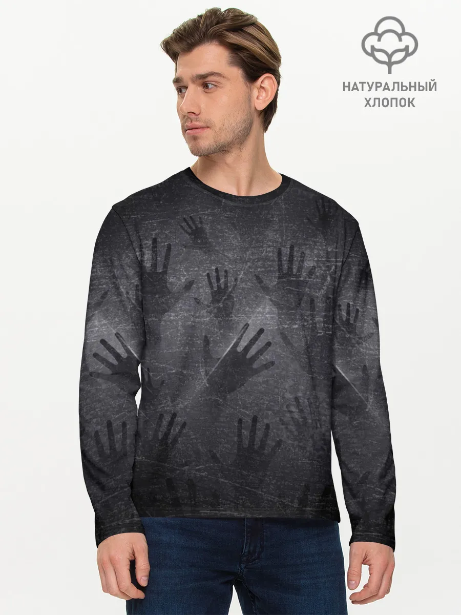 Мужской лонгслив базовый / ЛАДОНИ УШЕДШИХ