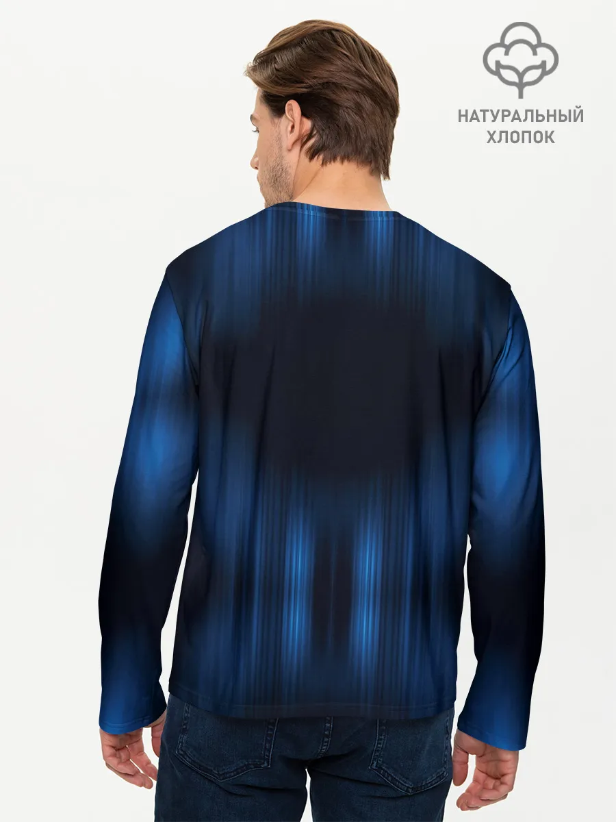 Мужской лонгслив базовый / НЕОНОВЫЙ ДОЖДЬ