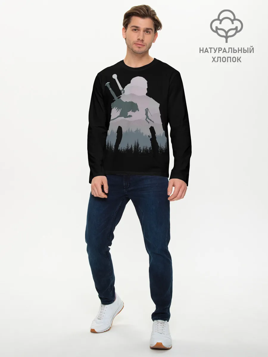 Мужской лонгслив базовый / The Witcher