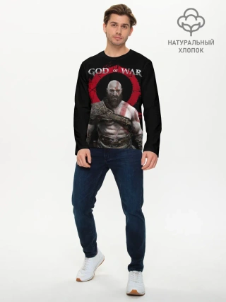 Мужской лонгслив базовый / God of War