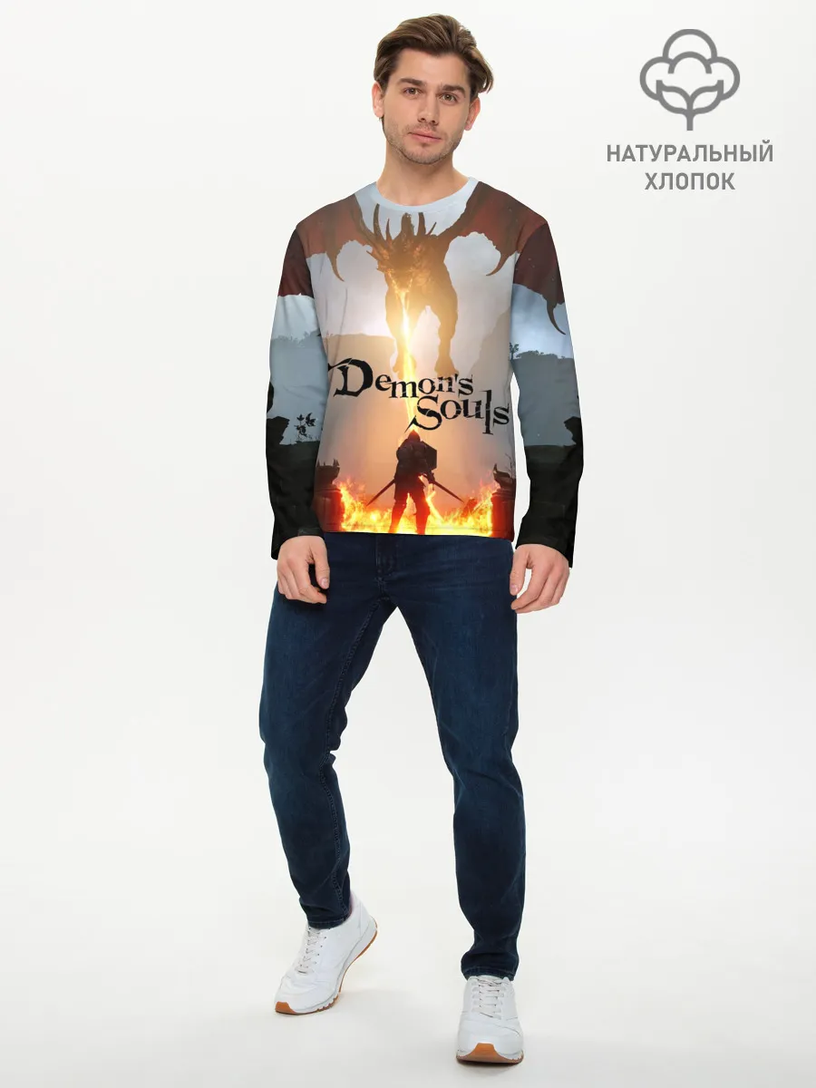 Мужской лонгслив базовый / Demons Souls