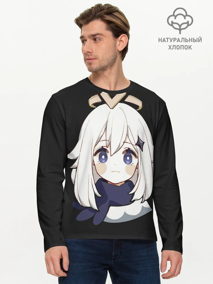 Мужской лонгслив базовый / Genshin Impact Paimon