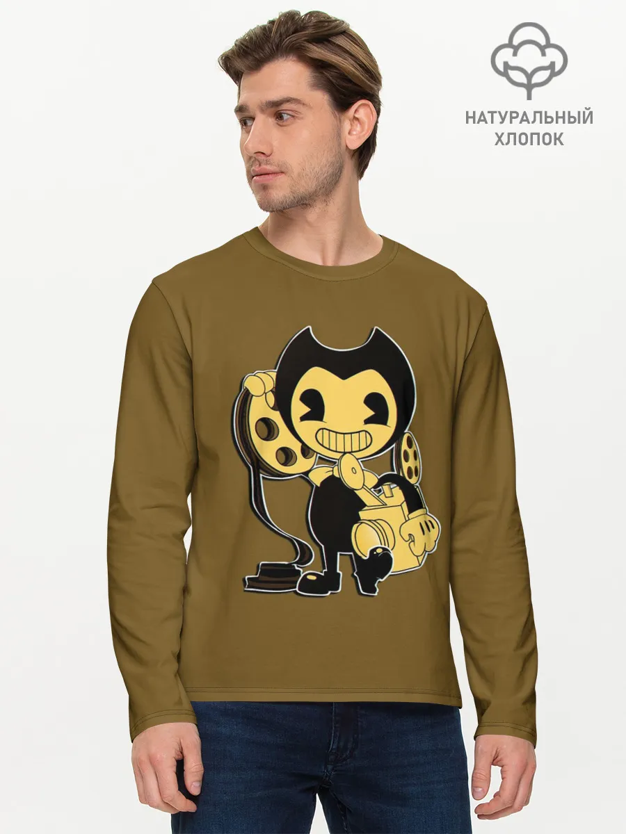 Мужской лонгслив базовый / Bendy And The Ink Machine