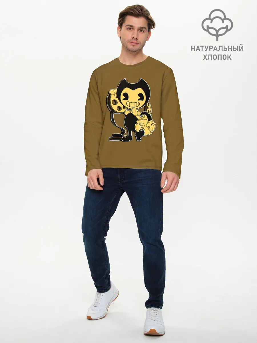 Мужской лонгслив базовый / Bendy And The Ink Machine