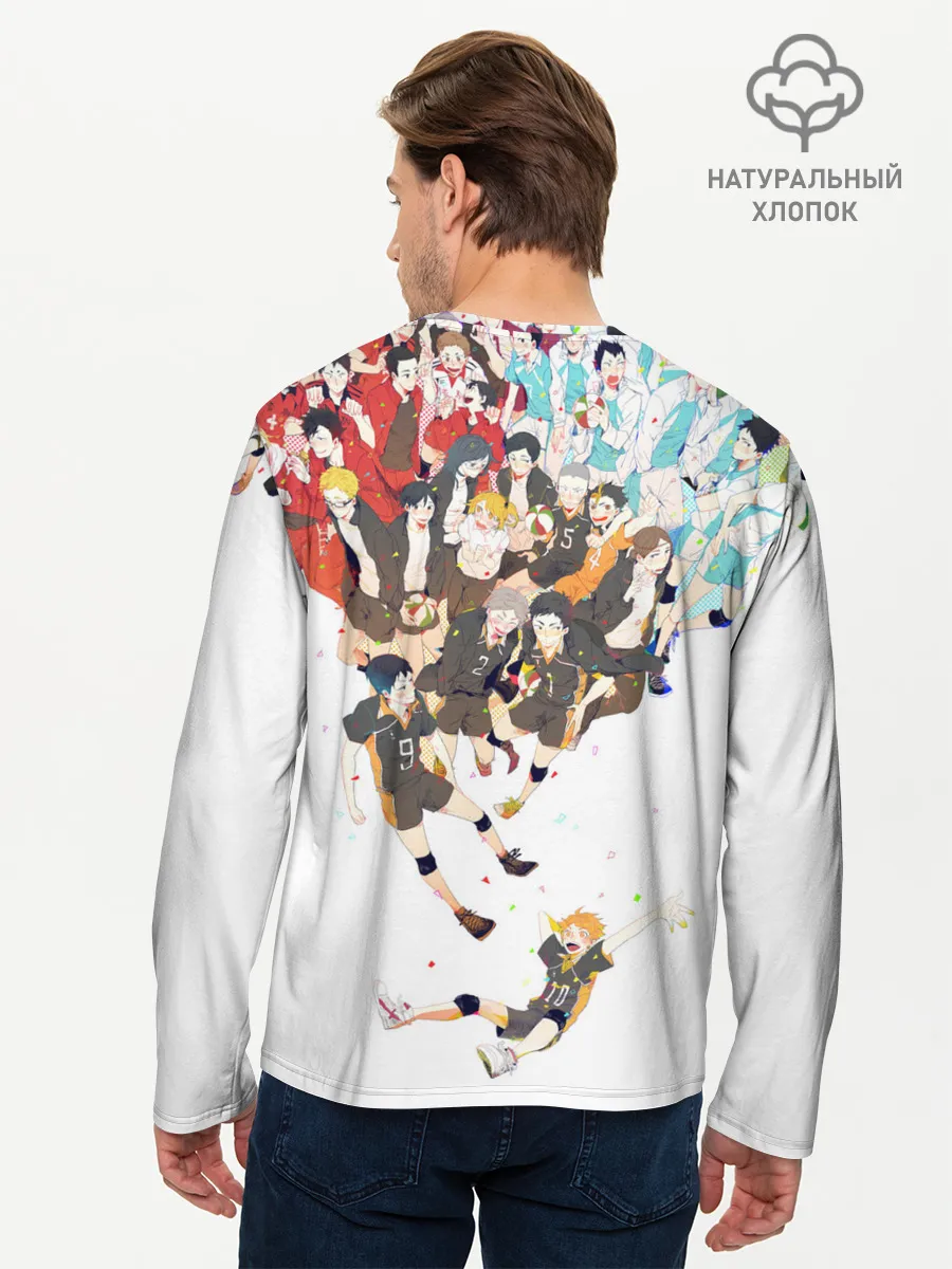 Мужской лонгслив базовый / Все герои Haikyuu